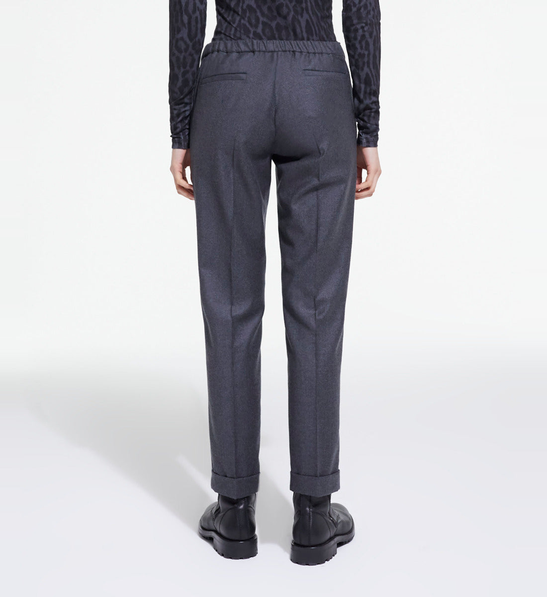 Gray Wool Suit Pants | Women | Grey