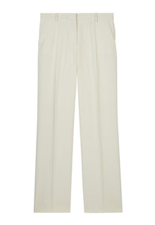 Crepe Suit Trousers Straight Cut | Women | Ecru