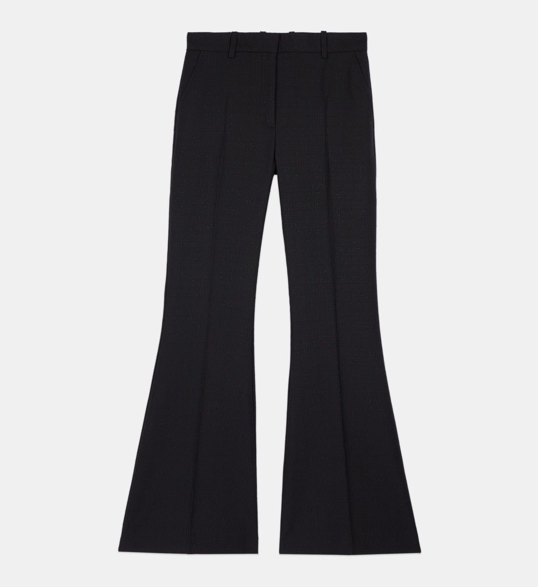 Wool Blend Suit Trousers | Women | Black