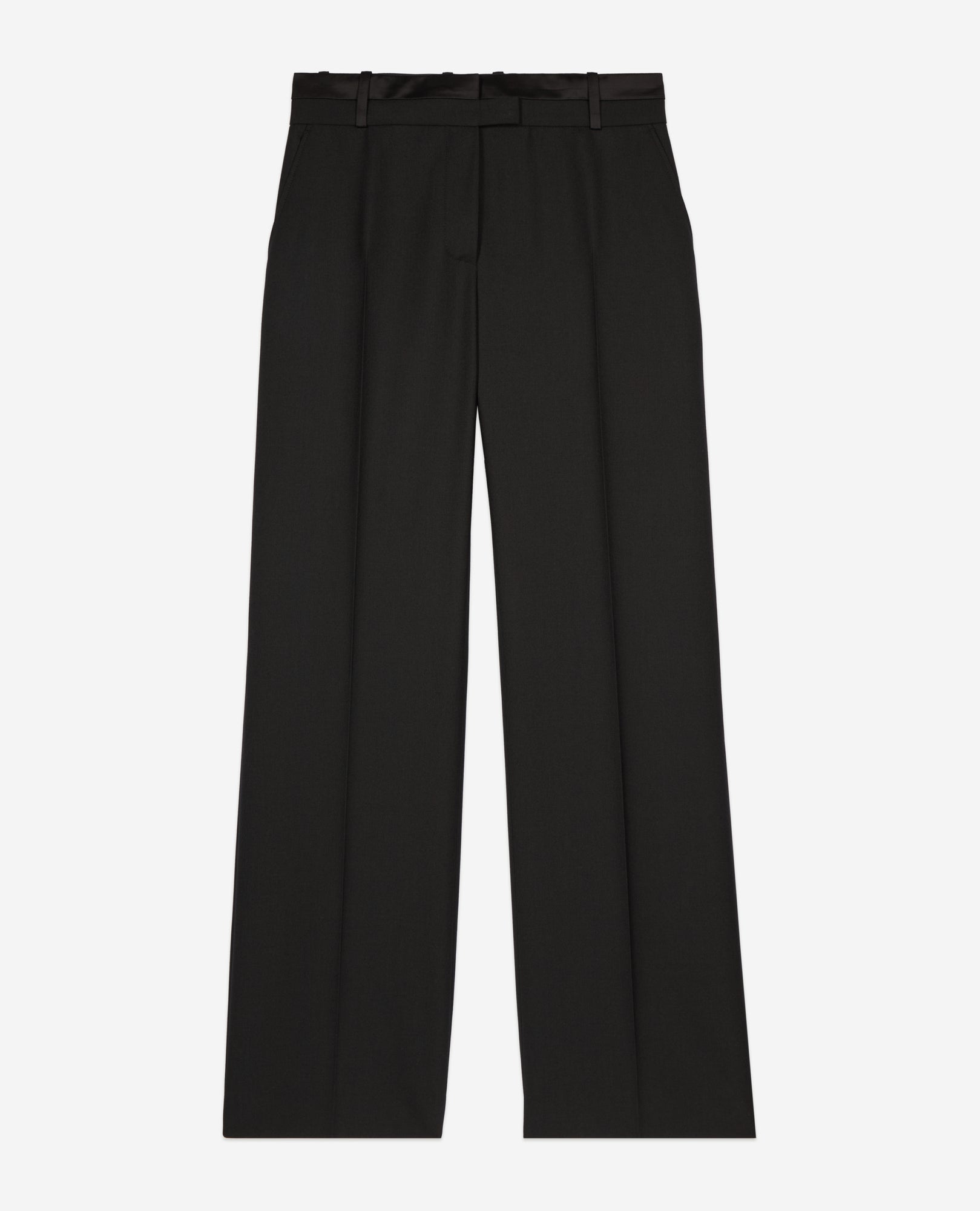 Wide-Leg Suit Trousers | Women | Black