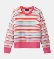 Stripy Wool Formal Sweater | Women | Multicolorlor