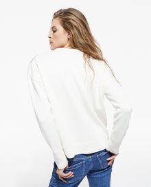 Embroidered Wool Sweater | Women | Off White