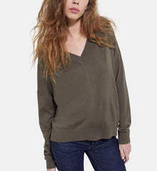 Khaki Wool Sweater | Women | Algue