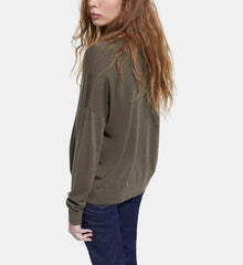 Khaki Wool Sweater | Women | Algue