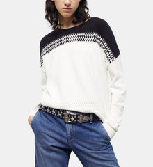 Two-Tone Jumper | Women | White x Black