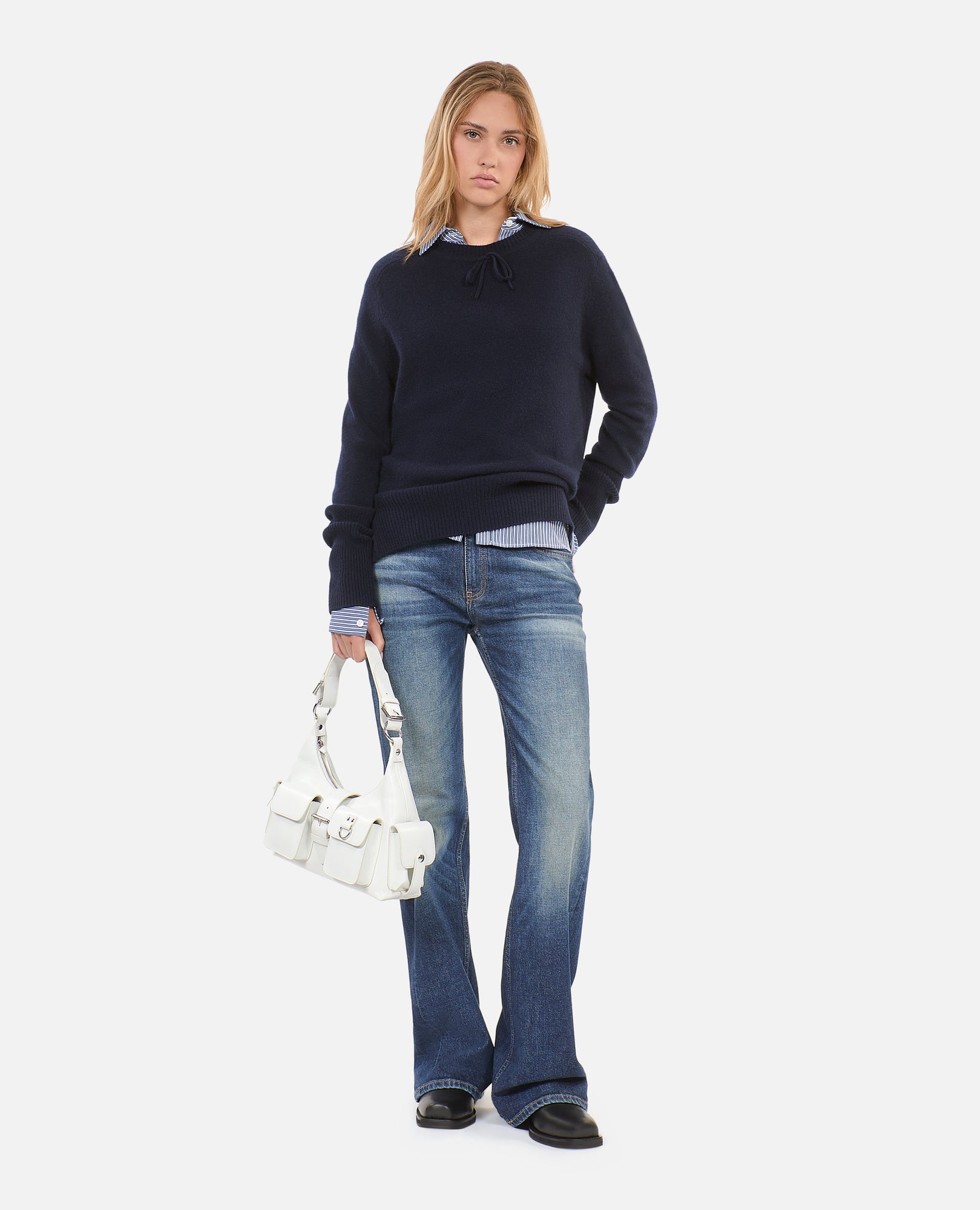 Blue Cashmere Sweater | Women | Navy