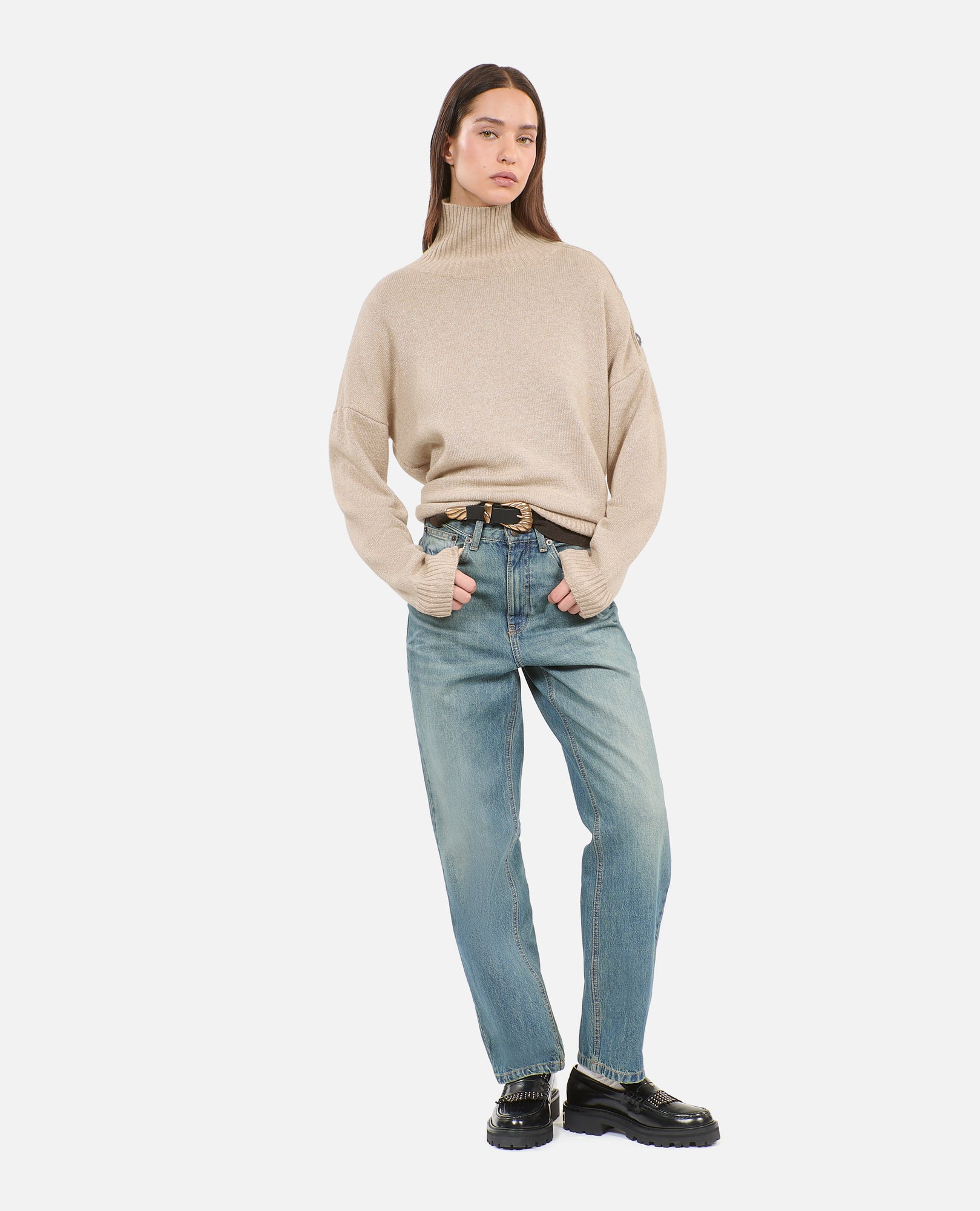 Wool And Cashmere Sweater | Women | Camel