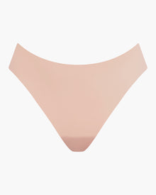Beige Thong - Free Cut Micro High Waisted Thong