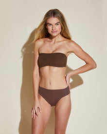 Brown Bra - Free Cut Micro Bandeau Bra