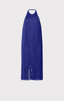 Fringed Halter Midi Dress | Iris