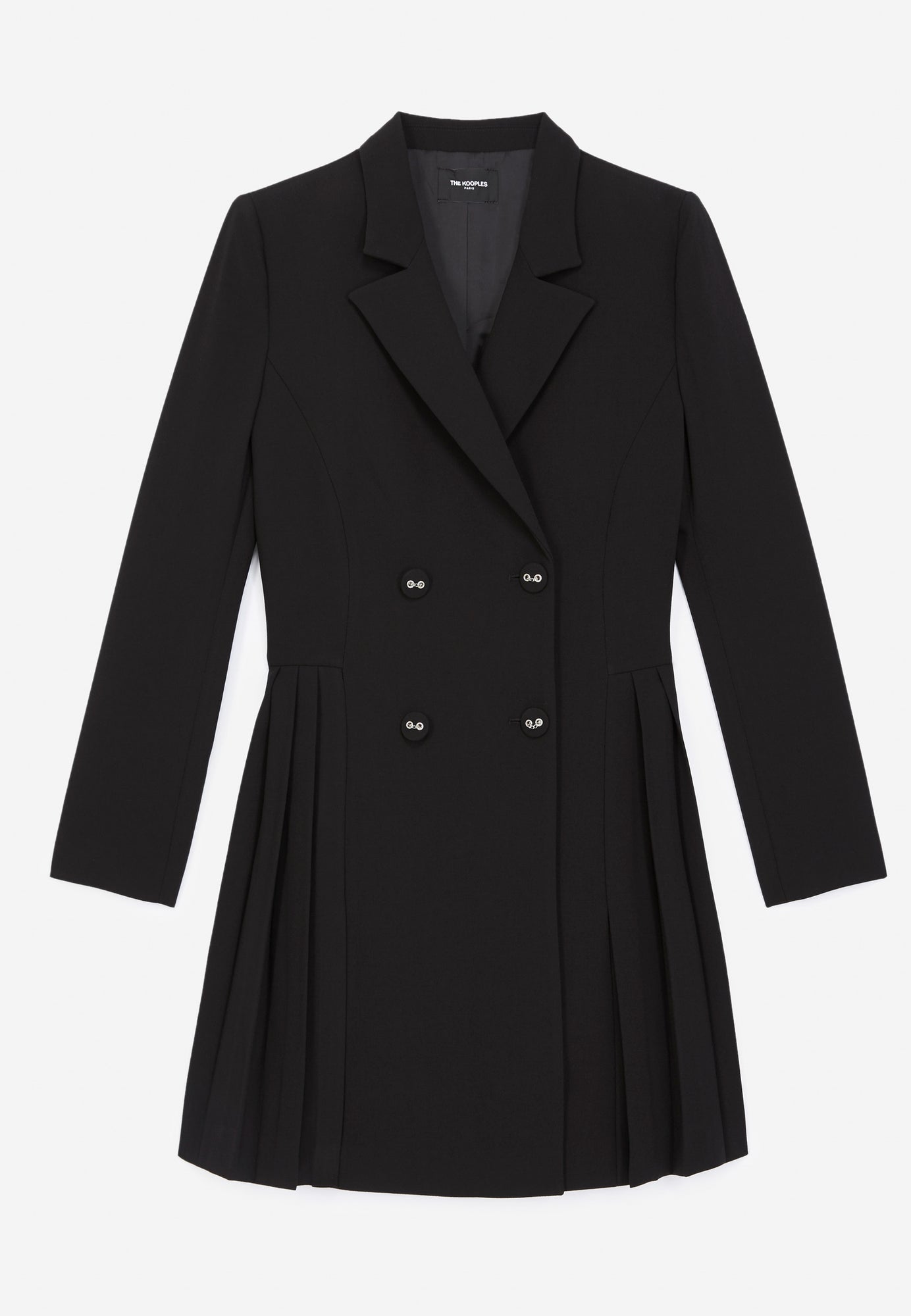 Jacket Dress With Pleating | Women | Black