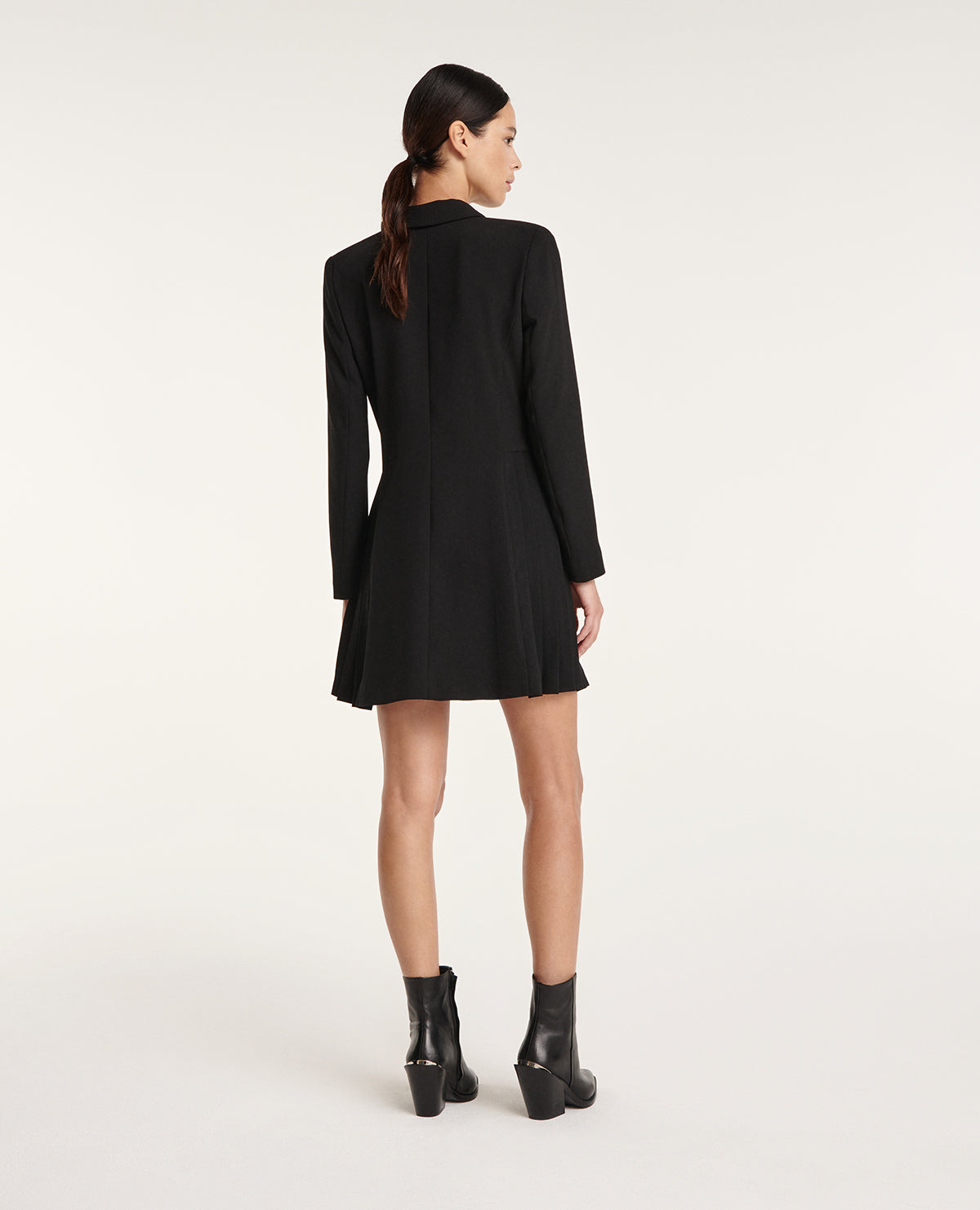 Jacket Dress With Pleating | Women | Black