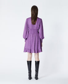 Short Dress With Snakeskin Motif | Women | Purple