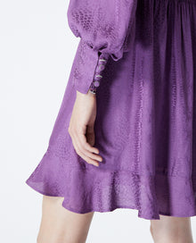 Short Dress With Snakeskin Motif | Women | Purple