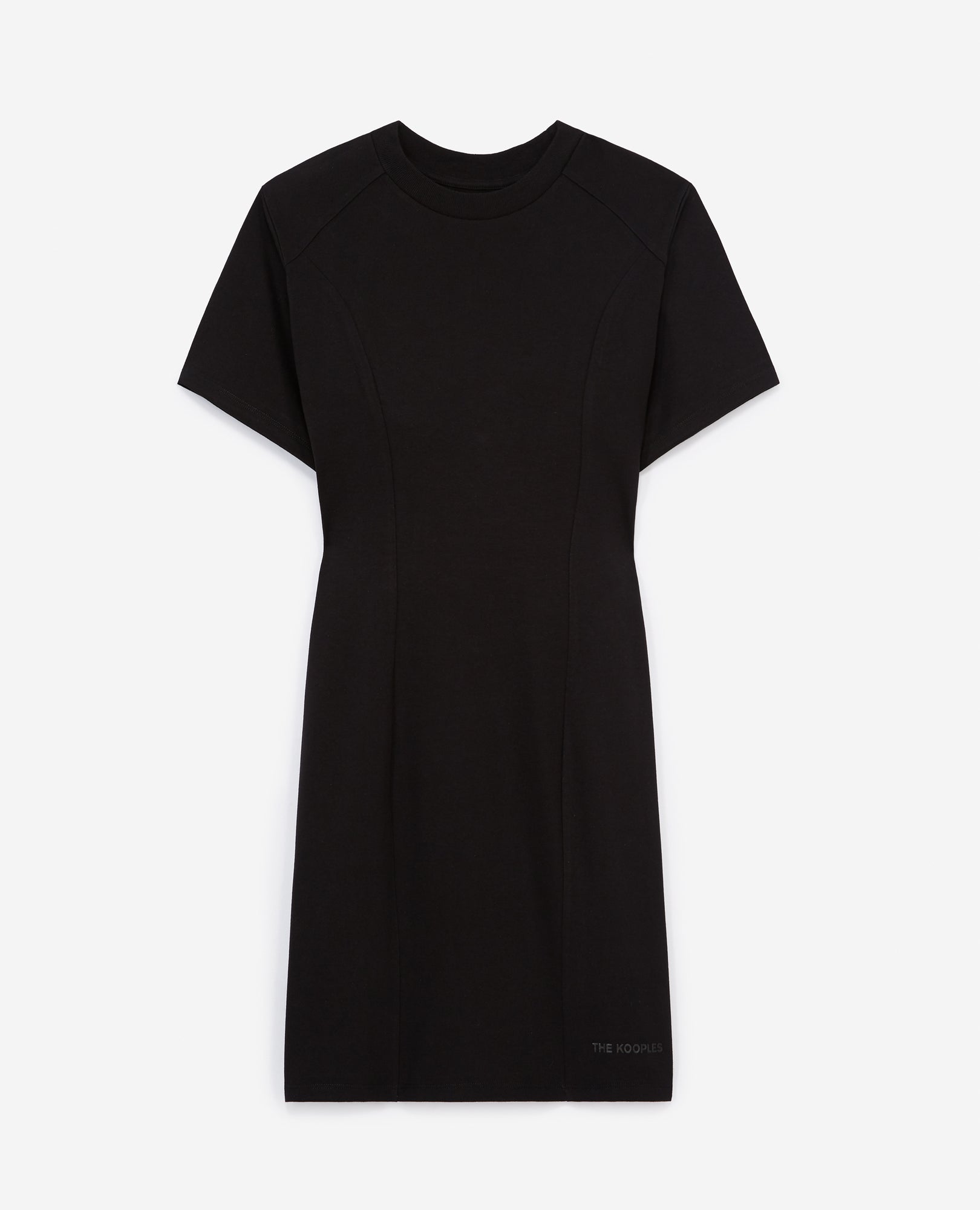 T-Shirt-Style Logo Dress With Rubber | Women | Black Washed