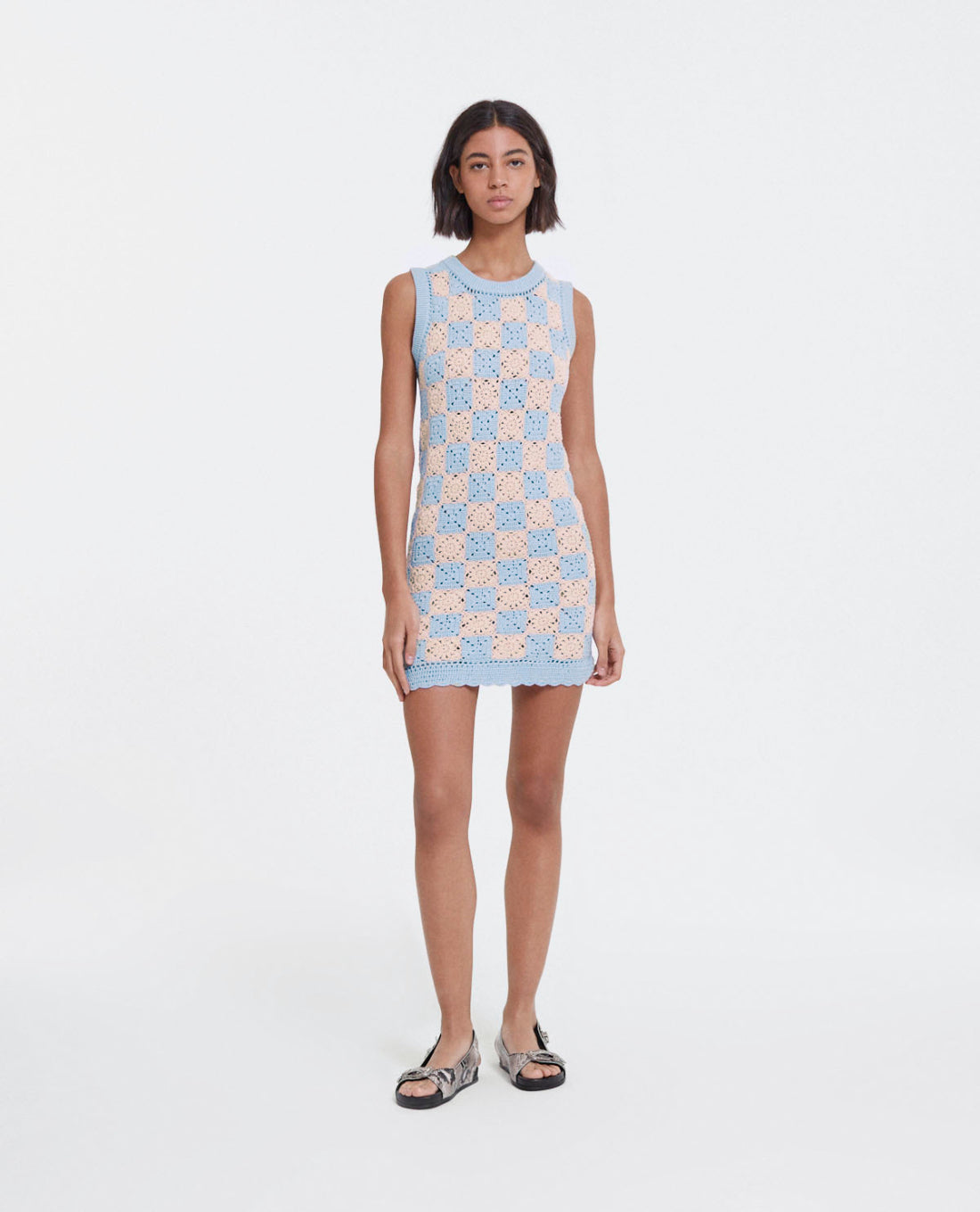 Short Sleeveless Cotton Dress | Women | Multicolorlor