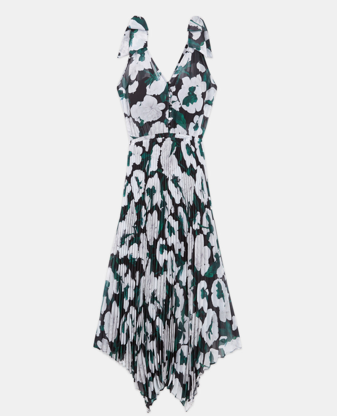 Long Printed Dress | Women | Ecru