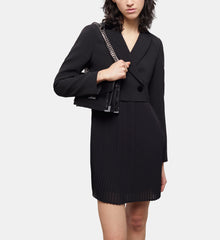 Short Wool Dress | Women | Black