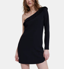 One Shoulder Short Dress | Women | Black