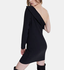 One Shoulder Short Dress | Women | Black