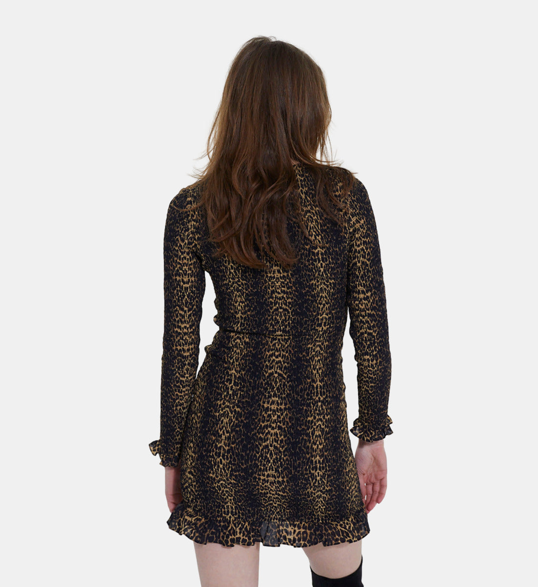 Print Short Dress | Women | Leopard