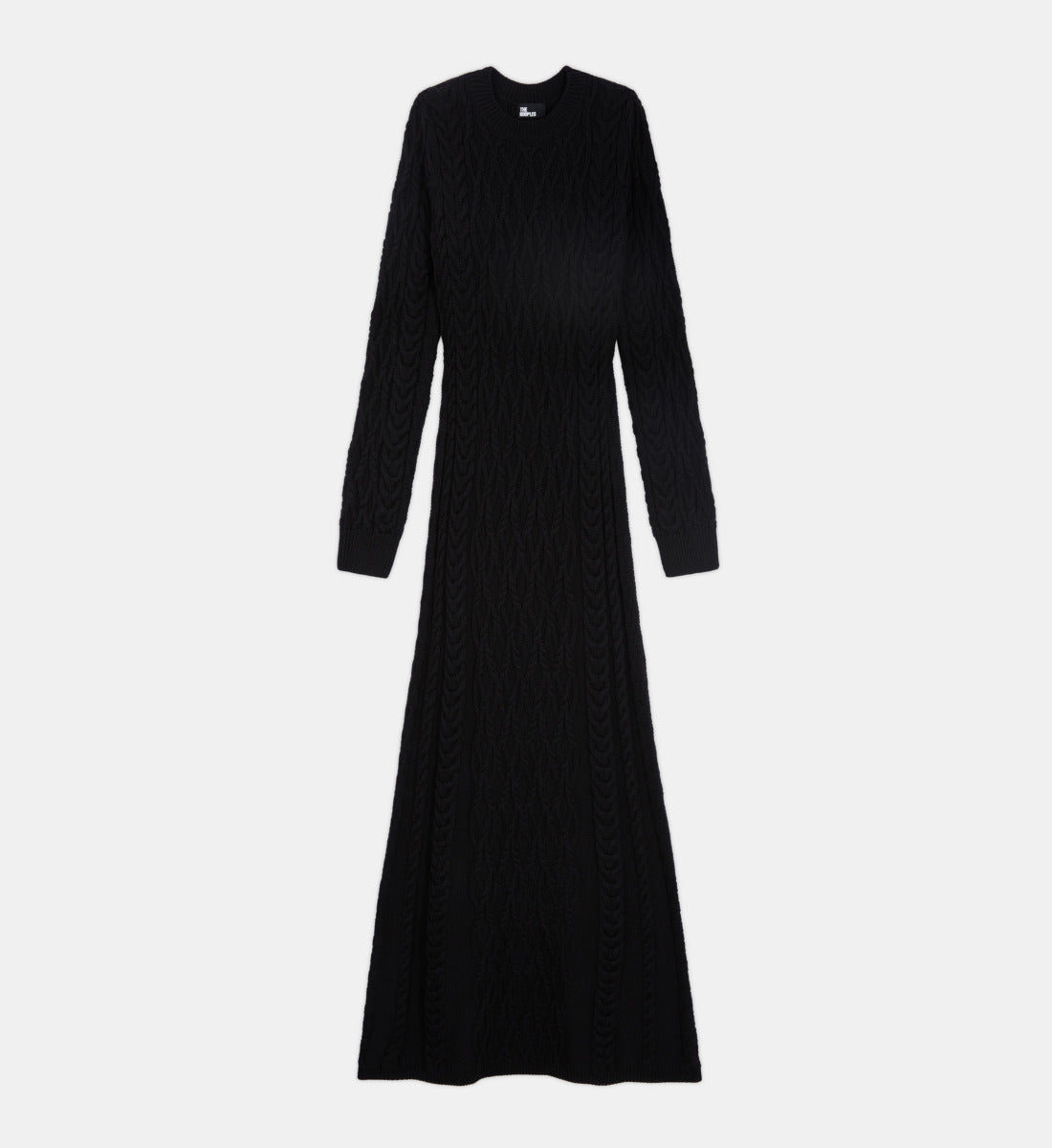 Long Wool Dress | Women | Black