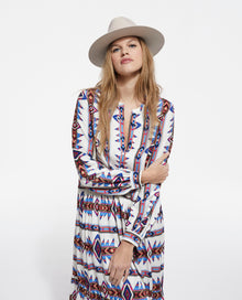 Long Printed Dress | Women | Multicolorlor