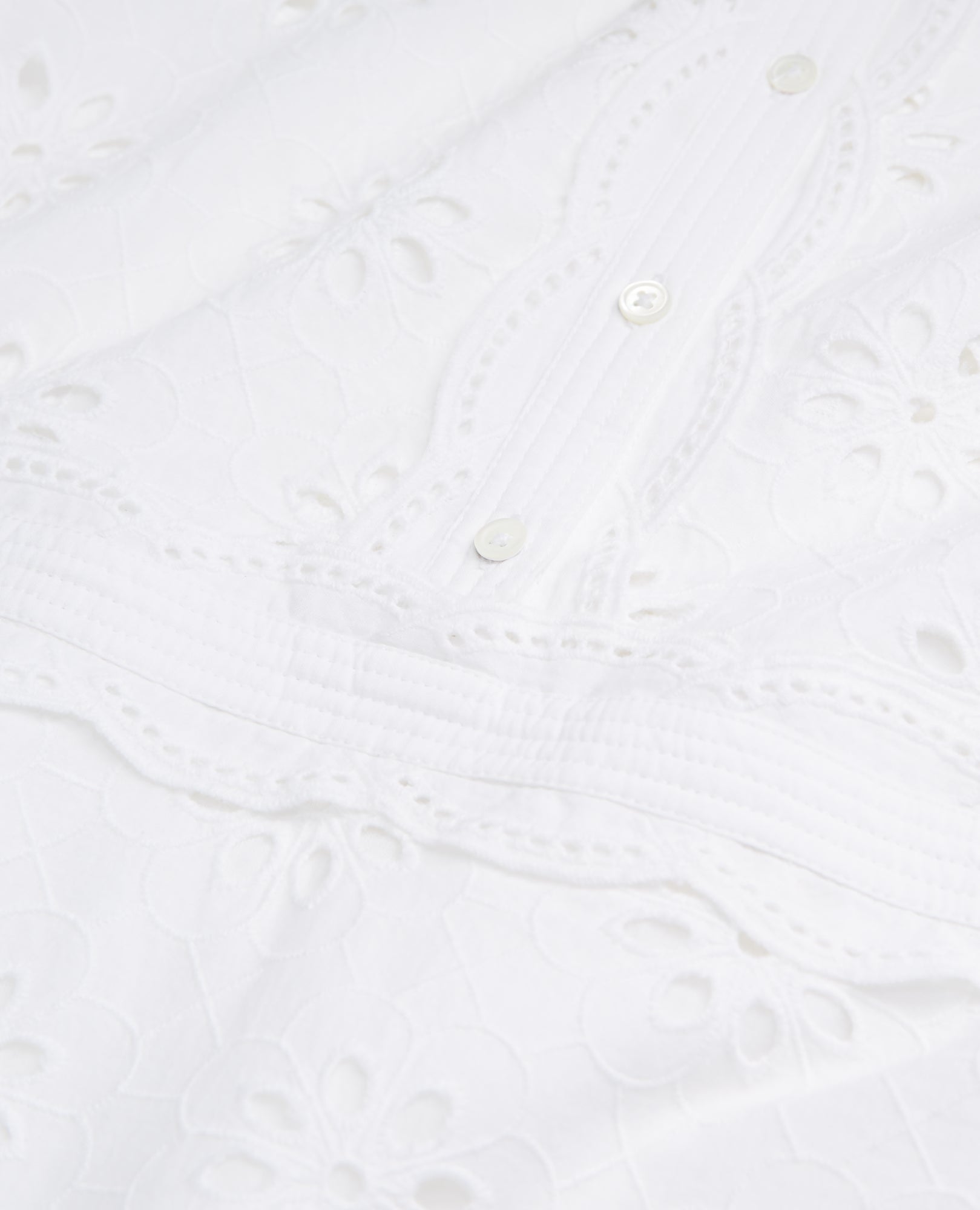 Long Dress With Broderie Anglaise | Women | White