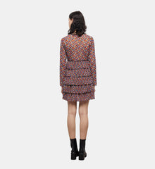 Short Pleated Dress | Women | Multicolorlor