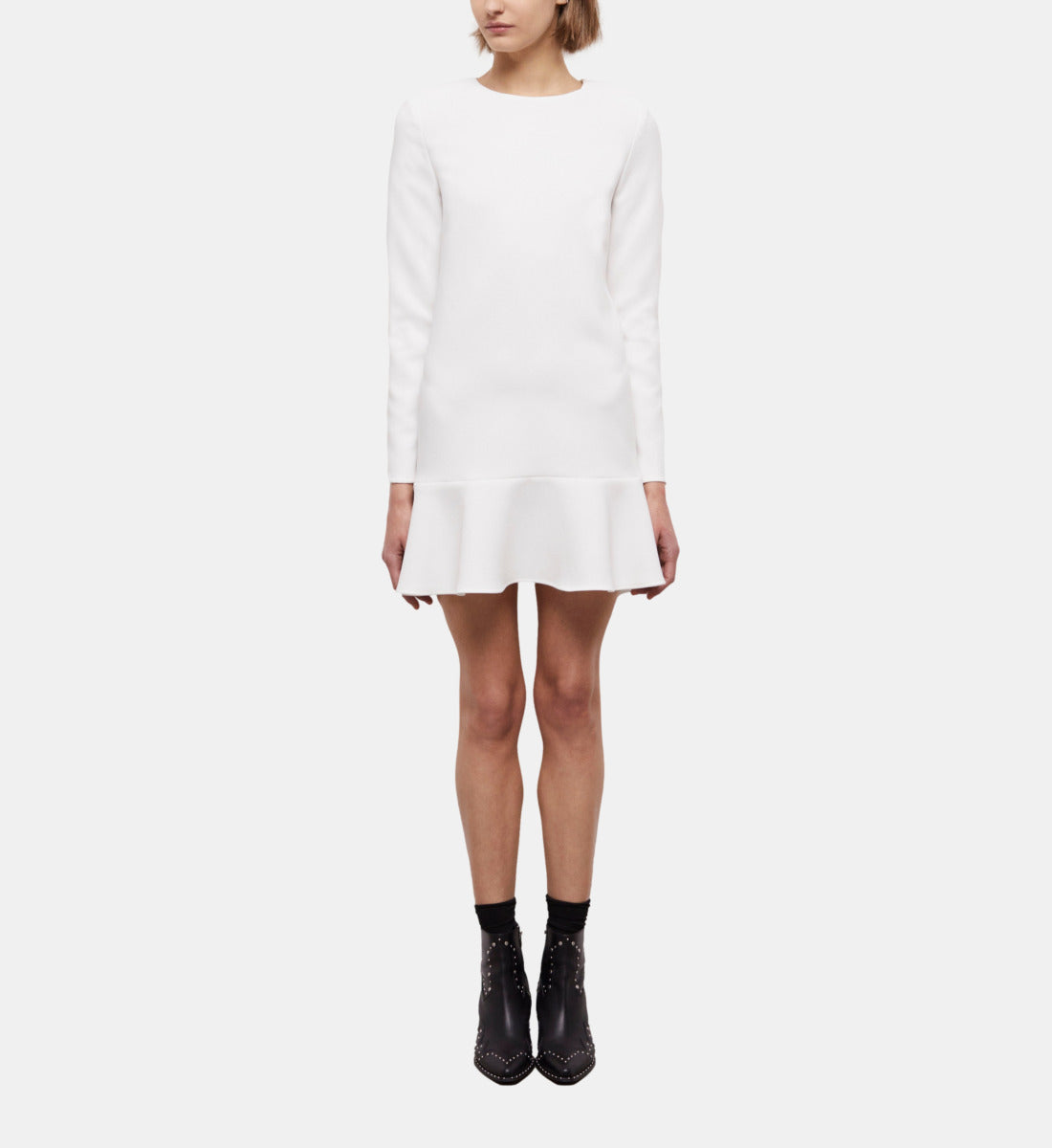 Short Dress With Ruffles | Women | White