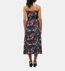 Long Printed Wrap Dress | Women | Multicolorlor