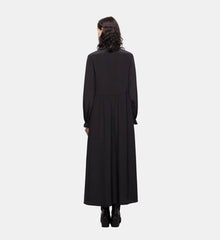 Long Silk Dress | Women | Black