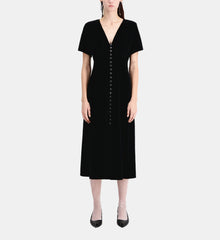 Long Velvet Dress | Women | Black