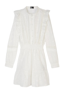 Short Dress In English Embroidery | Women | White