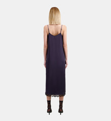 Long Slip Dress | Women | Navy Blue