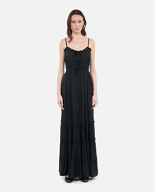 Long Dress With Bows | Women | Black