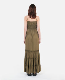 Long Dress With Bows | Women | Khaki