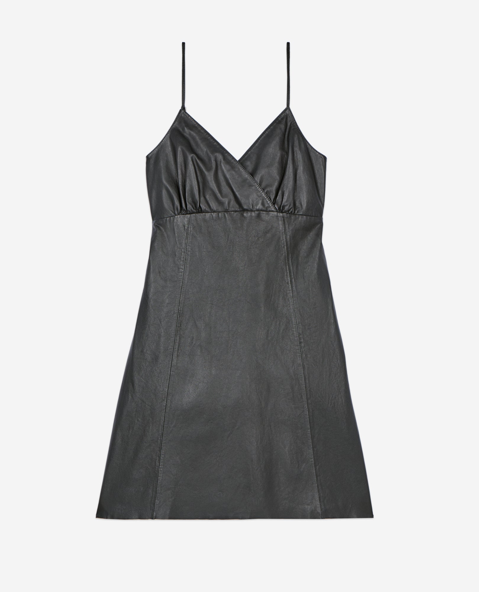 Short Leather Dress | Women | Black