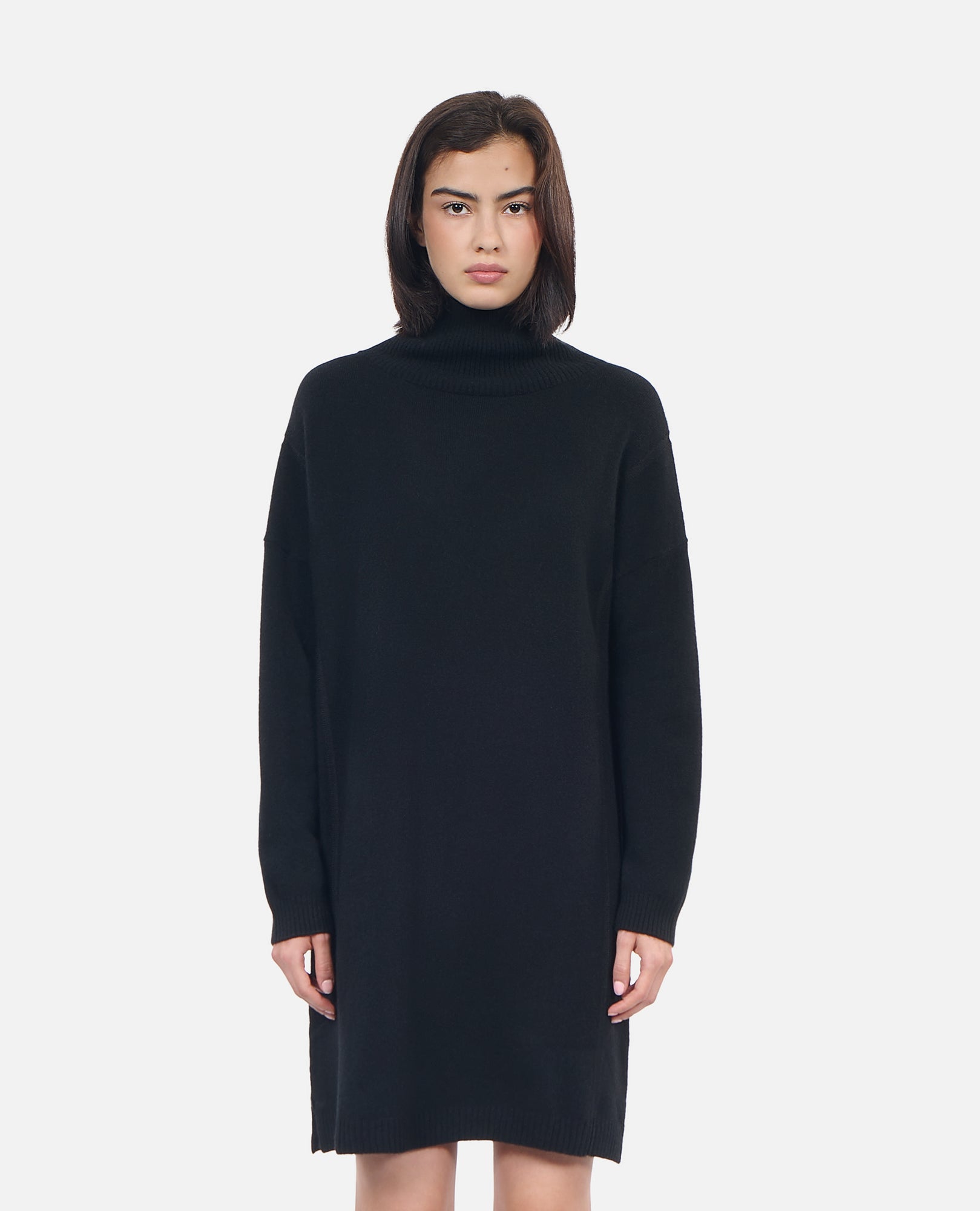 Short Cashmere Sweater Dress | Women | Black