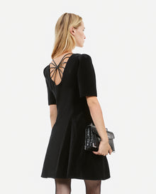 Short Velvet Dress | Women | Black