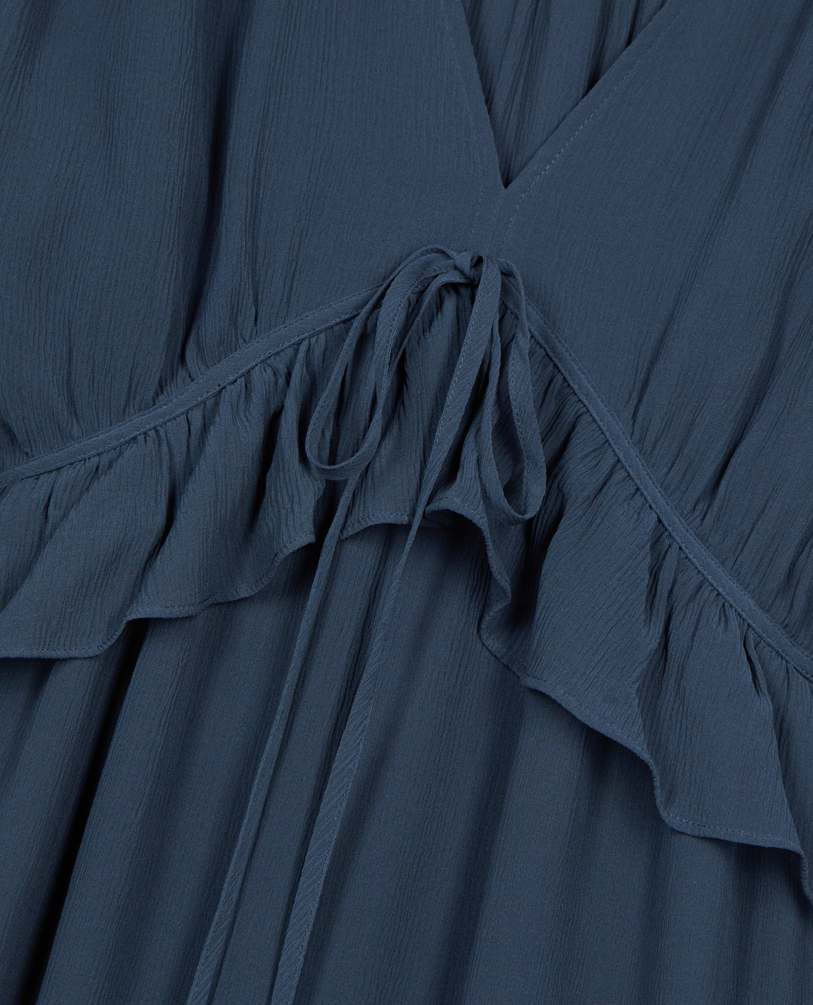 Long Silk Dress | Women | Navy Blue