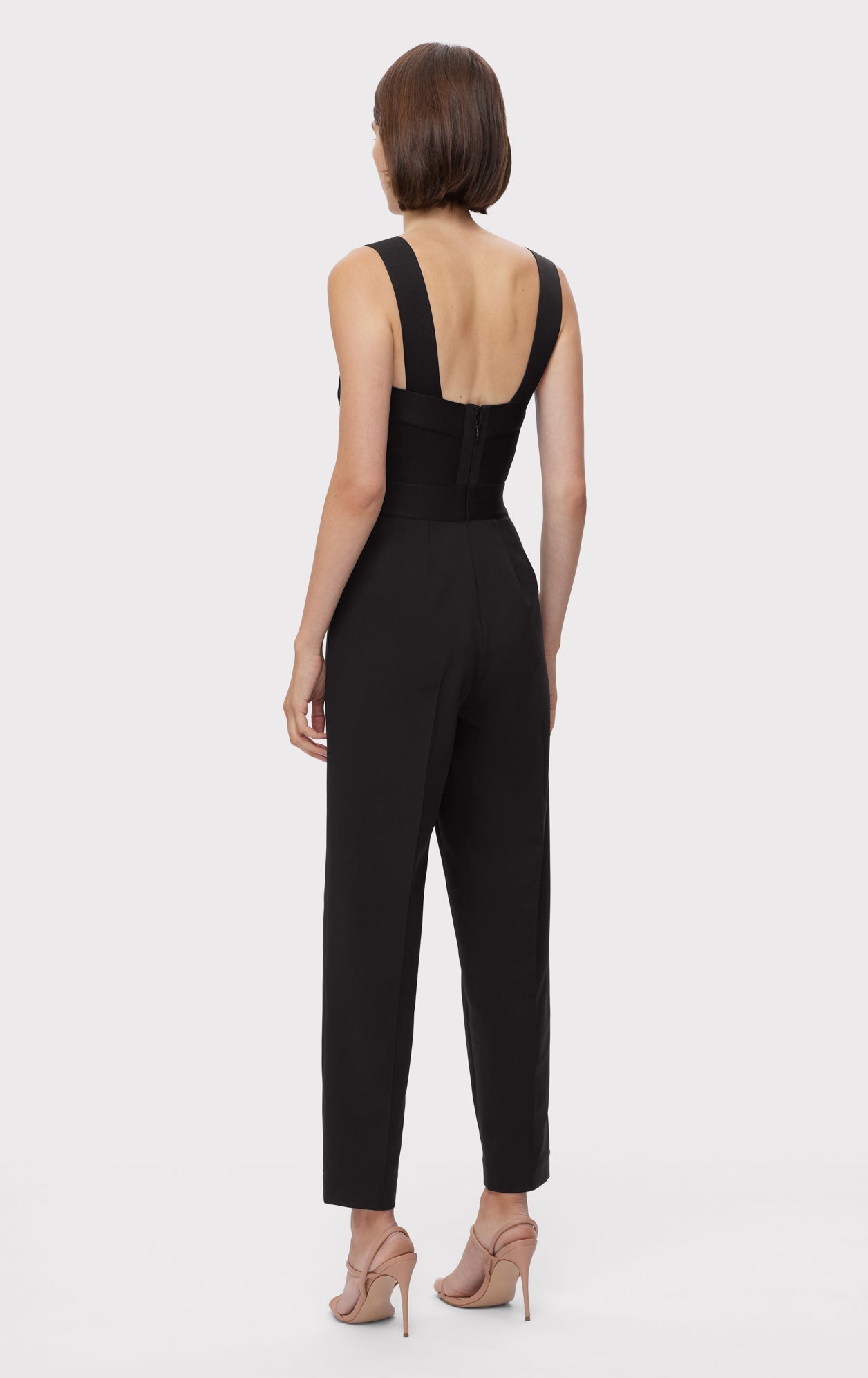 Fringe Jumpsuit With Tailored Pants | Black