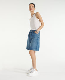 Shorts With Cuffs | Women | Blue Denim