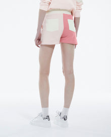 Cotton Modal And Shorts With Logo | Women | Pink Ecru Black