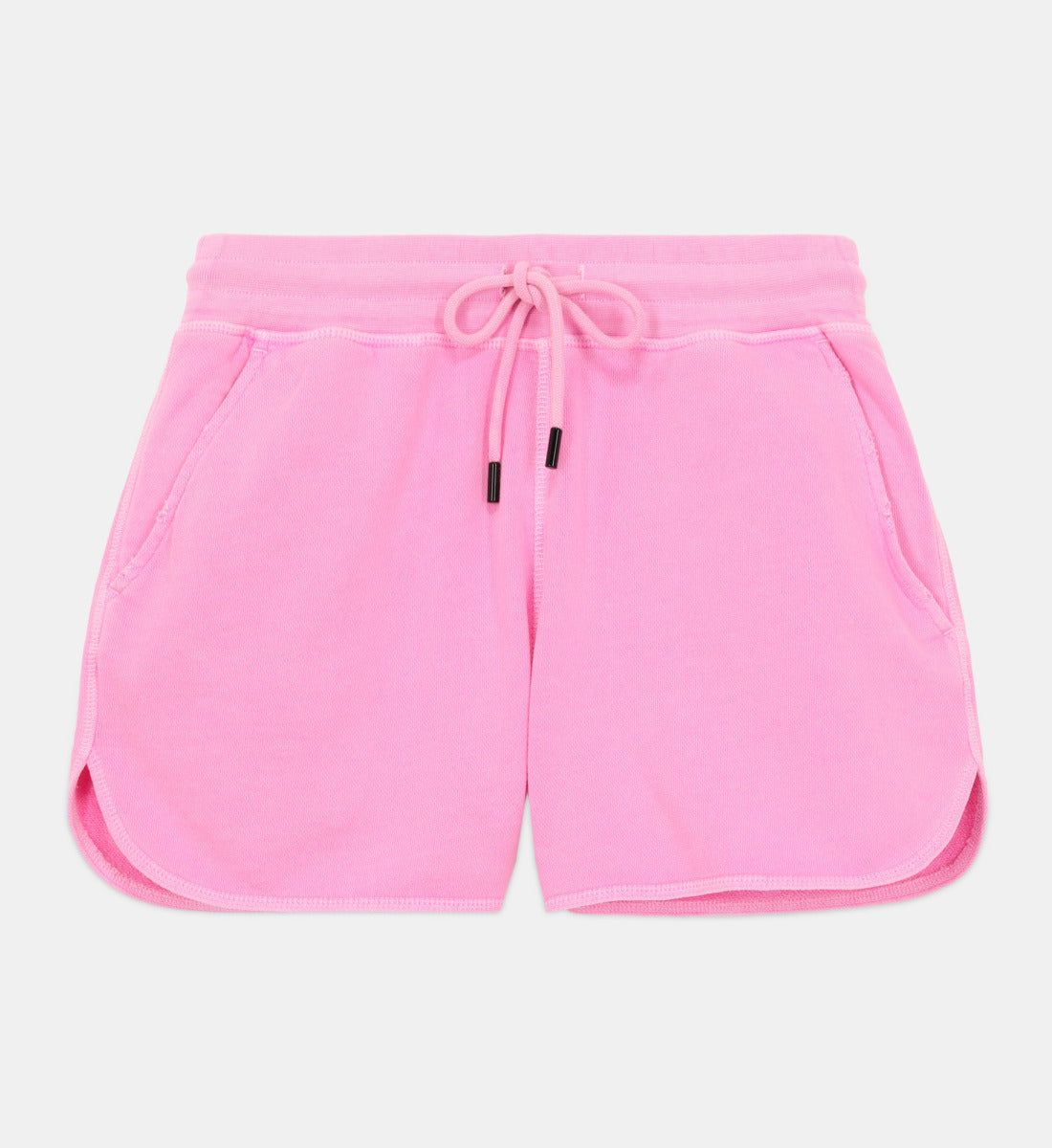 Fluorescent Fleece Shorts With Logo | Women | Fluo Pink