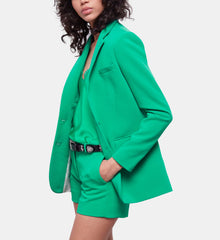 Crêpe Suit Shorts | Women | Green