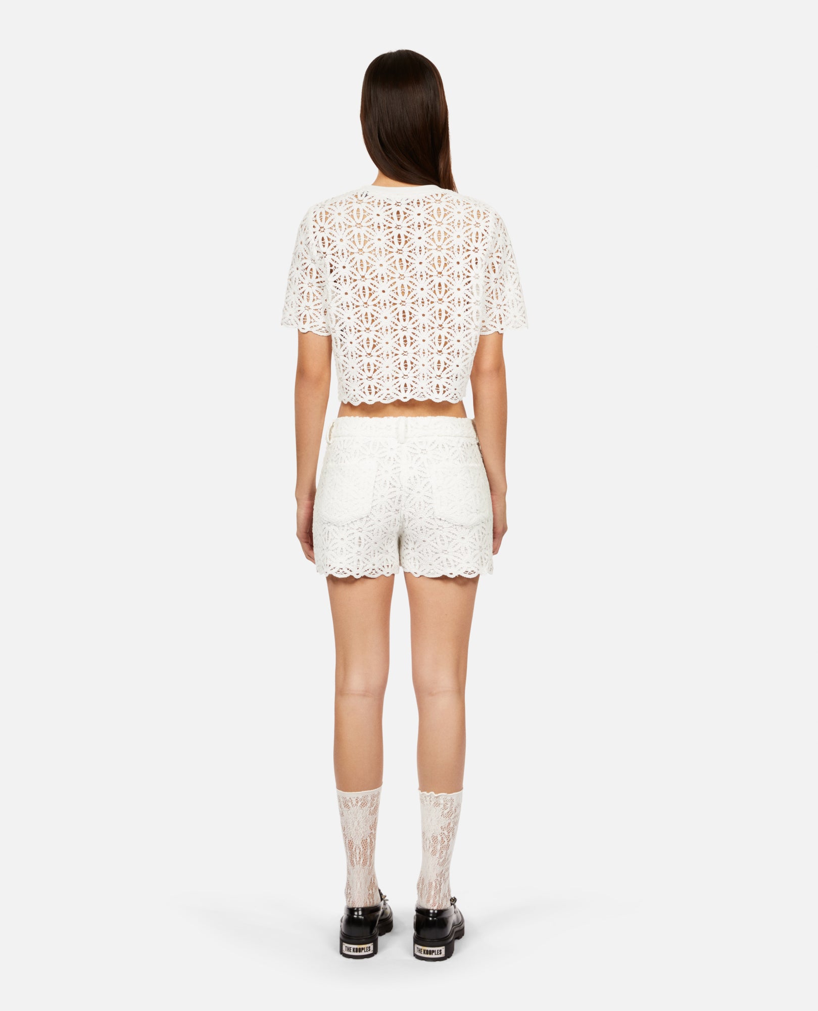 Guipure Shorts | Women | White