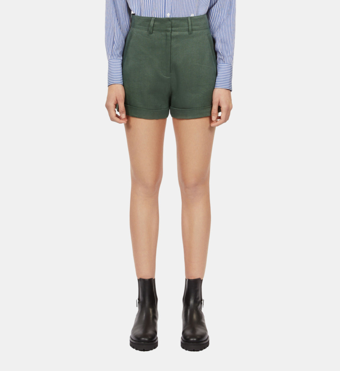 Khaki Suit Shorts | Women | Wood Khaki