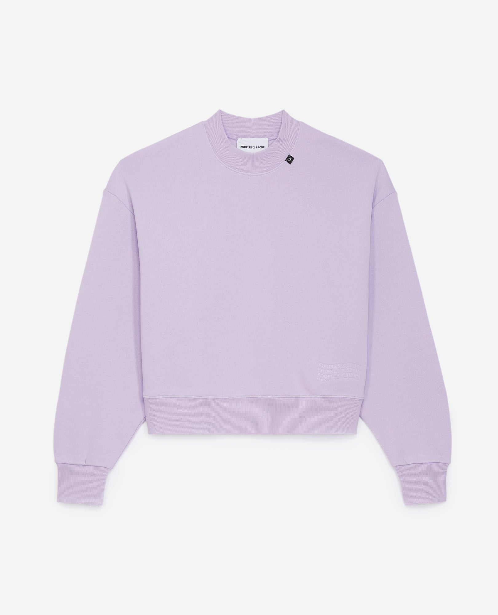 Sweatshirt With Embossed Logo | Women | Light Purple