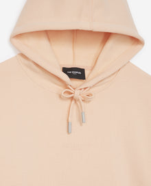 Cotton Coral Hoodie W/Logo In Middle | Women | Prairie Sunset